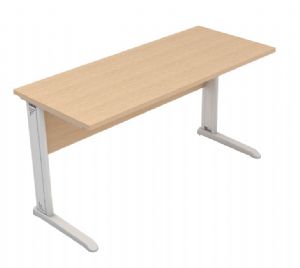 Mesa Reta com tampo de 18 mm ou 25 mm ps de ao
