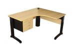 Mesa delta com 3 gavetas fixa